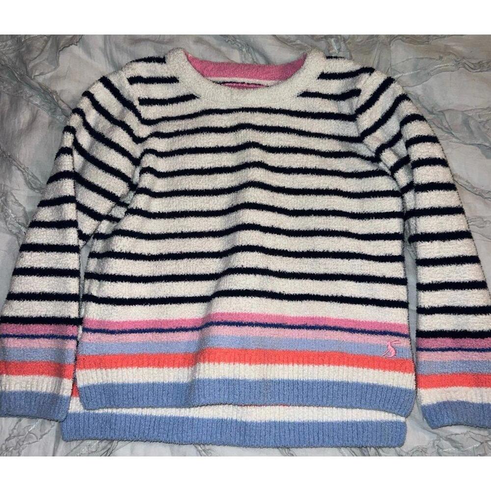 Joules Soft Seaham‎ Striped Knit Microfiber Sweater 4Y